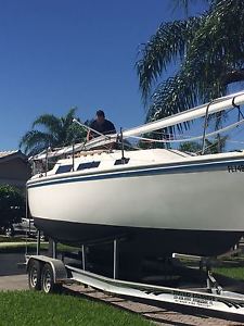1984 Catalina 25  & Trailer
