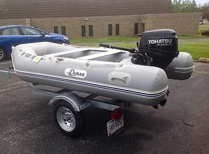 Duras Inflatable Boat with Daihatsu 9.8HP and Loadrite Trailer like Brig Zodiac