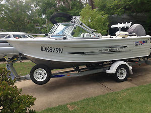 2008 Quintrex 470 Aluminium Boat with Mercury 60hp 4 stroke EFI Great condition