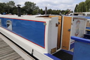 wide beam barge boat liveaboard
