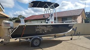 alloy plate Boat Centre console 5.3m outside or river loads of extras low hours