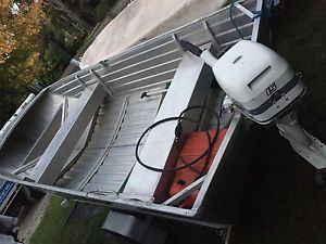 Brooker trekker 340 tinny, 15 hp johnson & trailer all registered