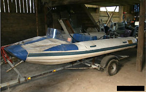 Flatacraft Force 4 rib, Road trailer & Suzuki 40 outboard