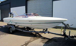 1990 Shetland Signature 1700SS 17ft retro powerboat - 150 Mercury Black Max!