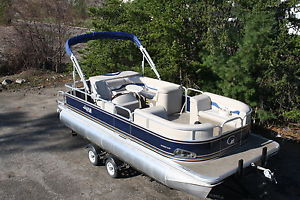 New 2014 hold over- 18 to 19 ft pontoon boat with four stroke 20 -  high quality