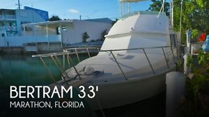 1977 Bertram 33 Flybridge Cruiser