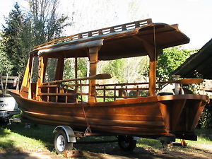 2004 Custom Wood Crafted Sampan