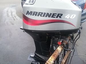 2004 40hp engine 2 stroke power trim electric start 4 rib fishing or power boat
