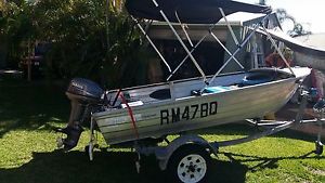 2006 stacer 3.55m tinny 15HP yamaha outboard