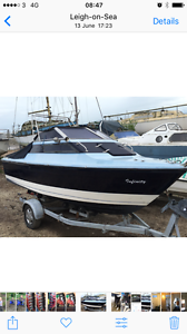 Sealine Cruiser 90 Hp Yamaha Tilt & Trim Fast Fishing Boat 18ft