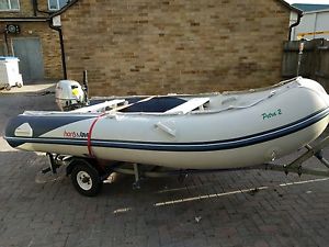 small rib boat and engine honwave t35