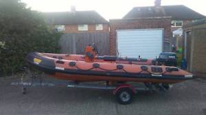 RIB powerboat