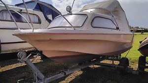 SHETLAND 498 16FT 2 BERTH RIVER CRUISER MARINER 10 HP 4 STROKE OUTBOARD