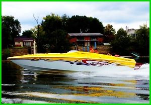 2004 Baja 30 Outlaw Custom Airbrushed Performance Power Boat 496HO's