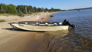 2011 Exxstream 14' Porta-Bote with 9.9 HP Mercury Motor